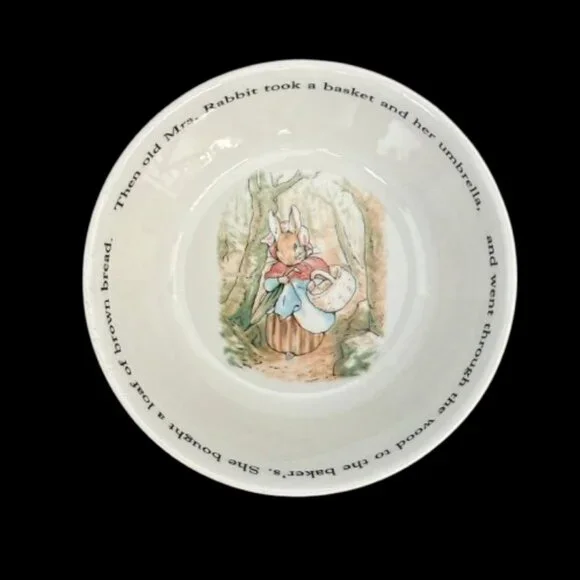 Wedgewood Peter Rabbit Beatrix Potter Children's 3pc Dish Set NWOB - Picture 6 of 7